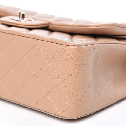 Chanel Caviar Quilted Jumbo Double Flap Beige Clair 8 of 13