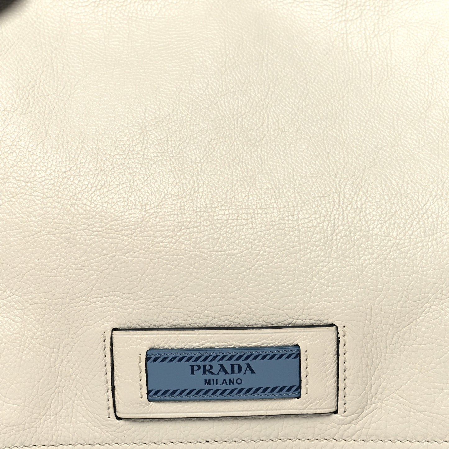Glace Calf Etiquette Flap Bianco Astra