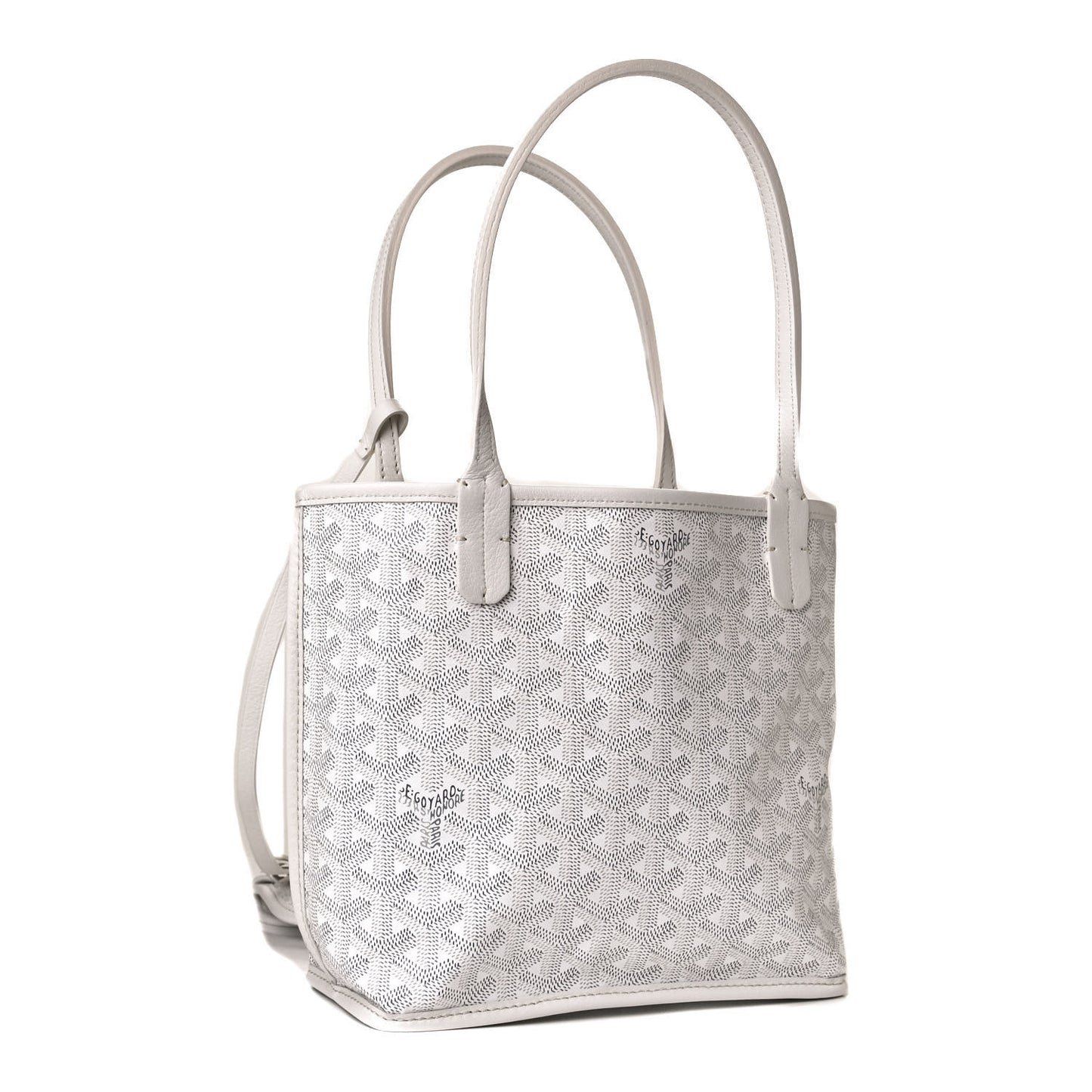 Goyardine Reversible Mini Anjou White