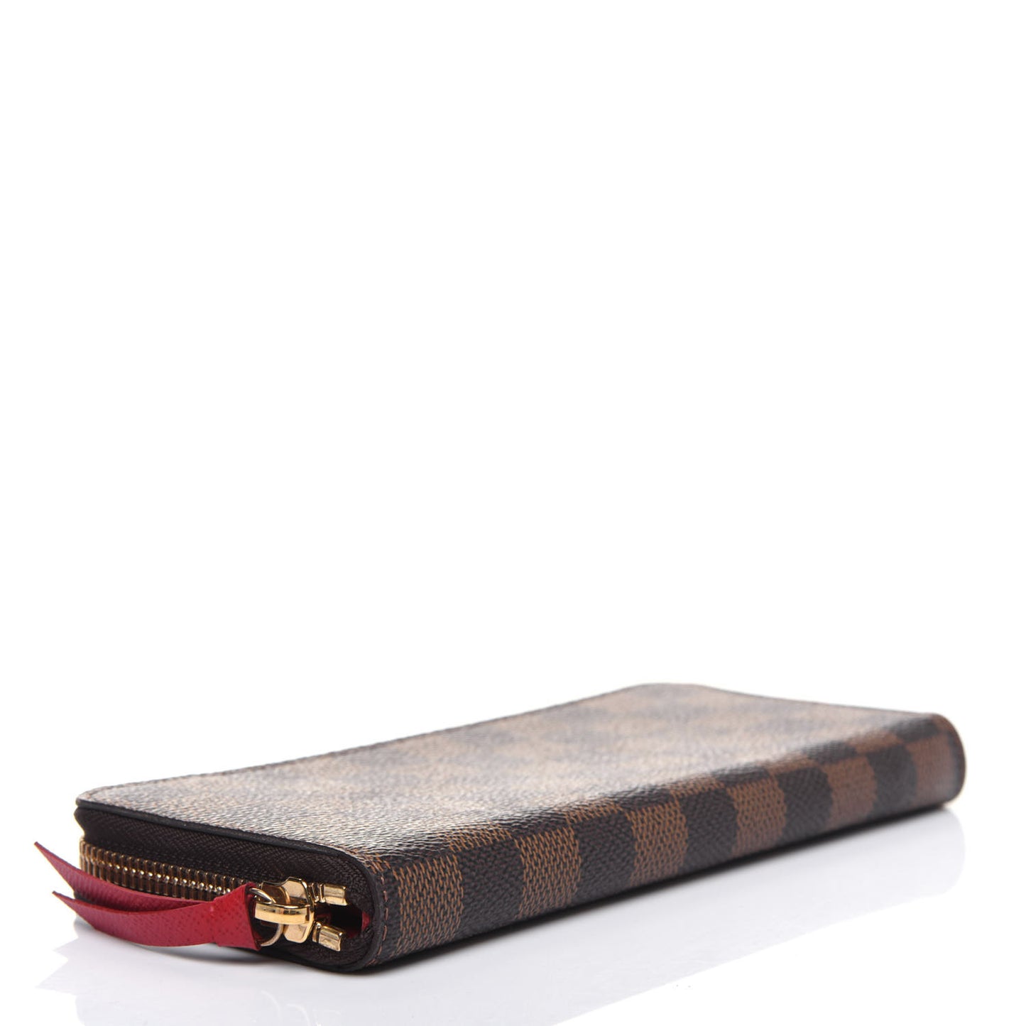 Damier Ebene Clemence Wallet Cherry