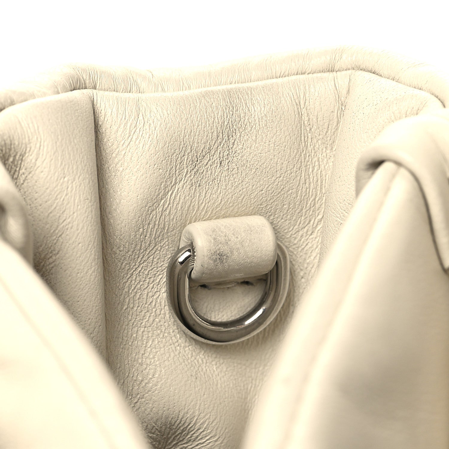 Prada Nappa Soft Padded Small Double Handled Shoulder Bag White 10 of 11