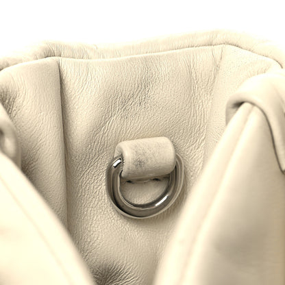 Prada Nappa Soft Padded Small Double Handled Shoulder Bag White 10 of 11