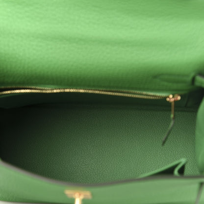 Hermes Togo Kelly Retourne 25 Bambou 5 of 12