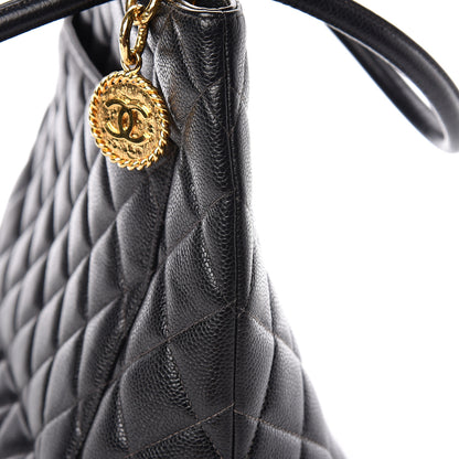 Chanel Caviar Quilted Medallion Tote Black 12 of 13