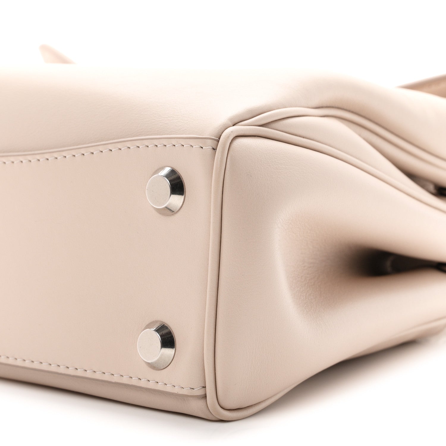 Balenciaga Natural Smooth Calfskin Small Rodeo Top Handle Handbag Almond 9 of 9