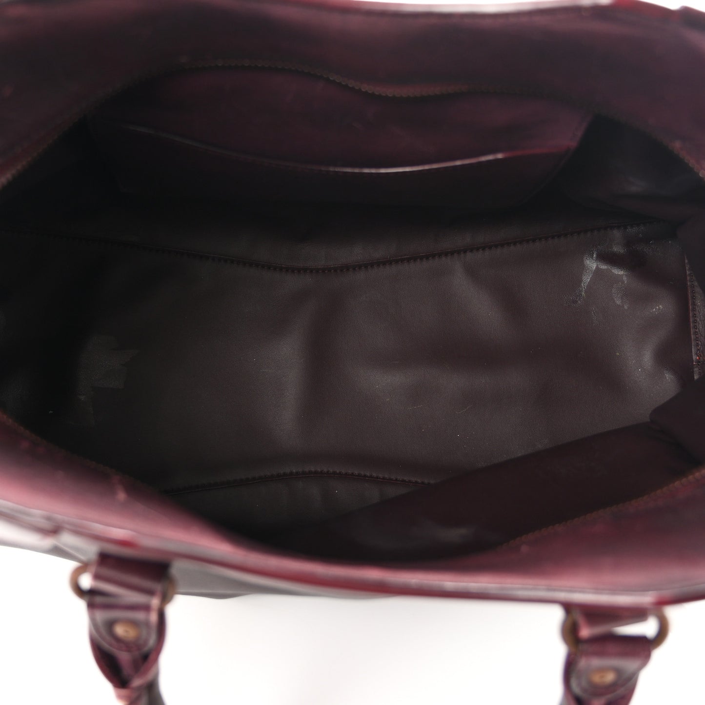 Used Calfskin Rust Hardware Neo Classic City Burgundy