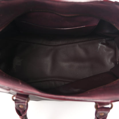 Balenciaga Used Calfskin Rust Hardware Neo Classic City Burgundy 5 of 11