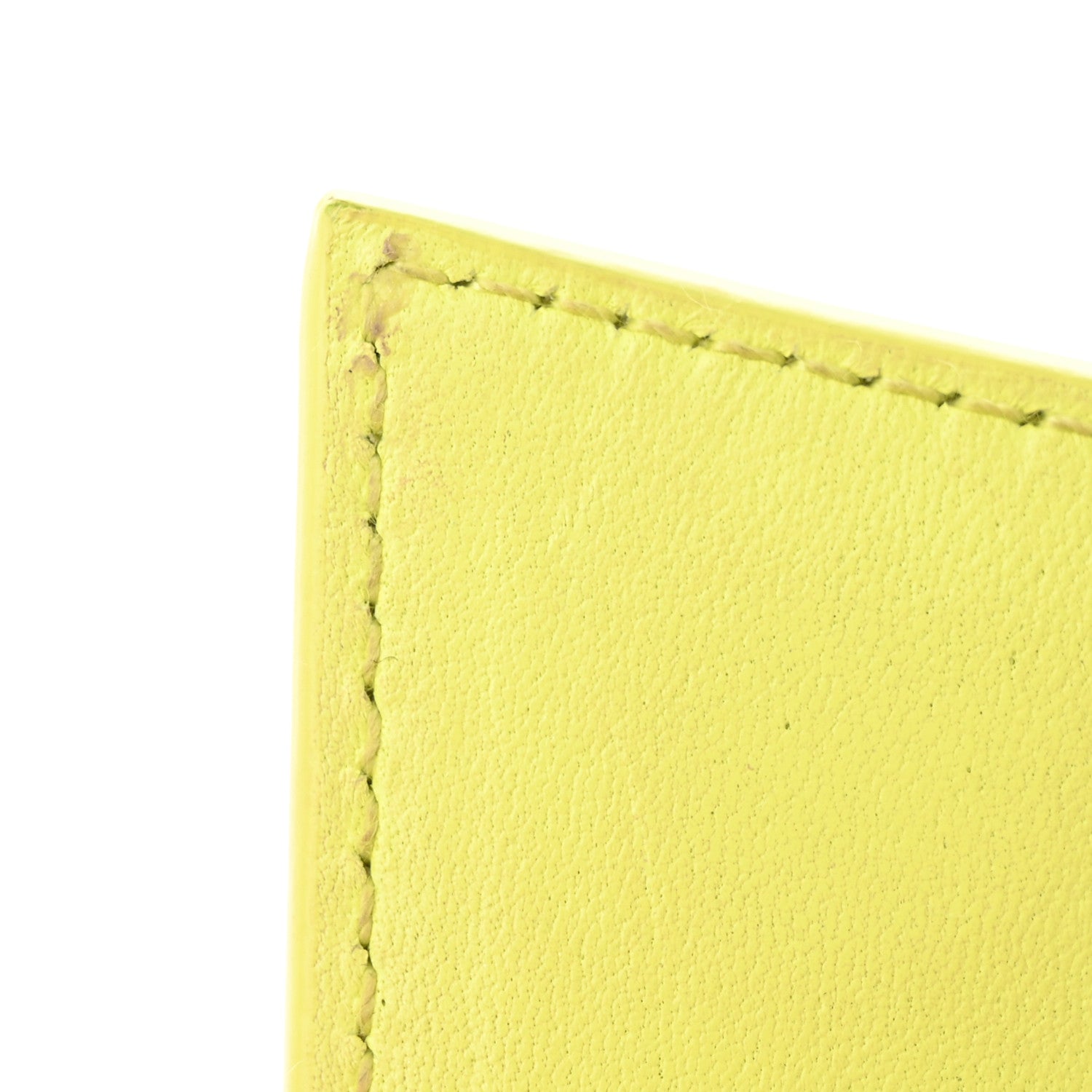 Balenciaga Shiny Box Calfskin XS Hourglass Wallet On Chain Lime 12 of 12