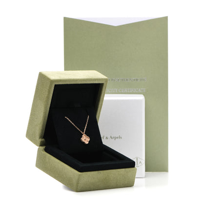 Van Cleef & Arpels 18K Rose Gold Sweet Alhambra Pendant Necklace 6 of 6