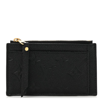 Louis Vuitton Empreinte Zipper Card Holder Black 1 of 7
