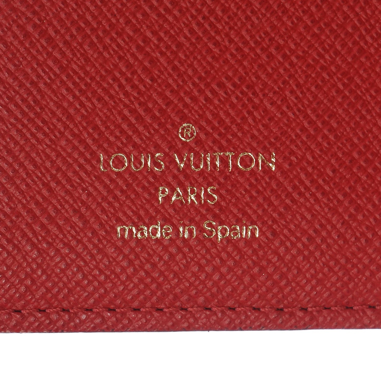 Damier Ebene Koala Small Ring Agenda Cover Red