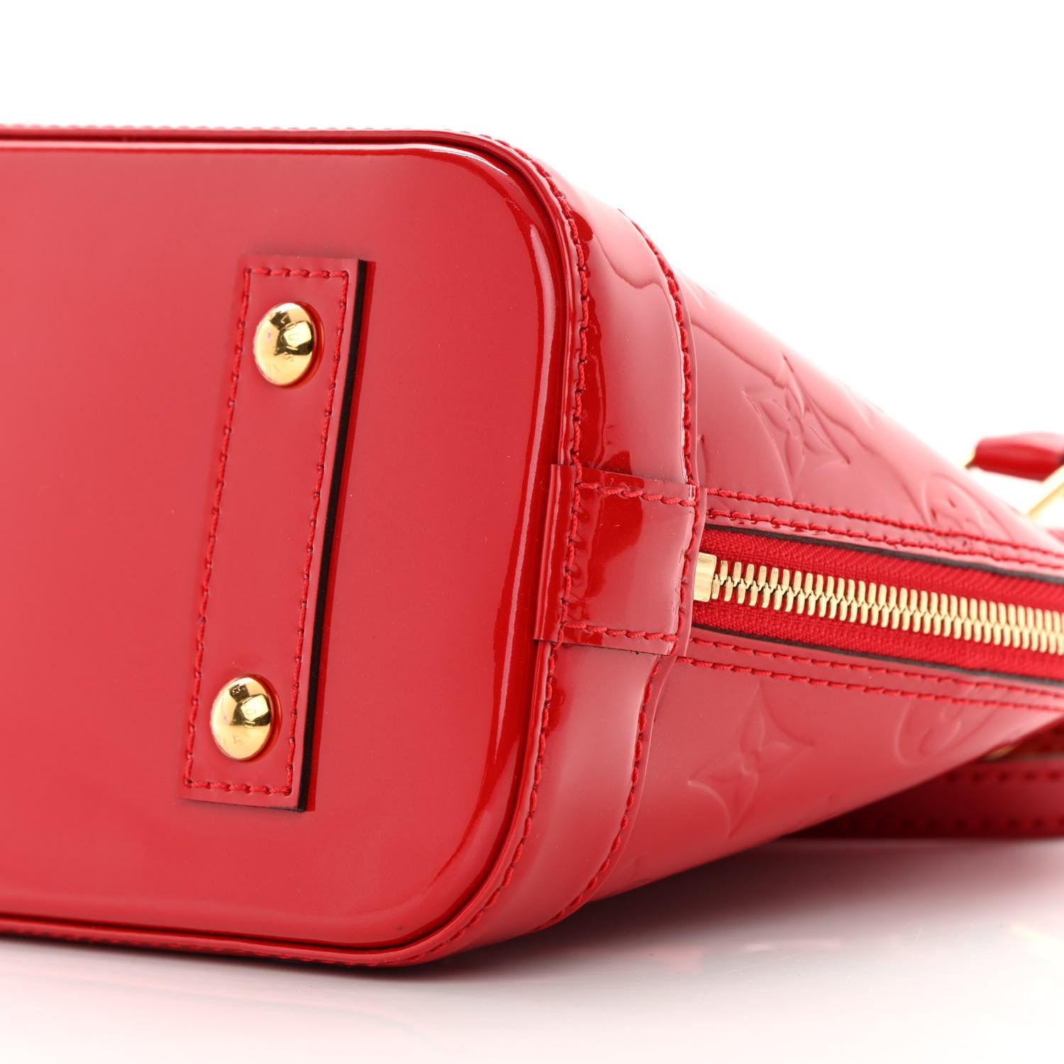 Louis Vuitton Vernis Alma BB Pomme D'Amour 10 of 14