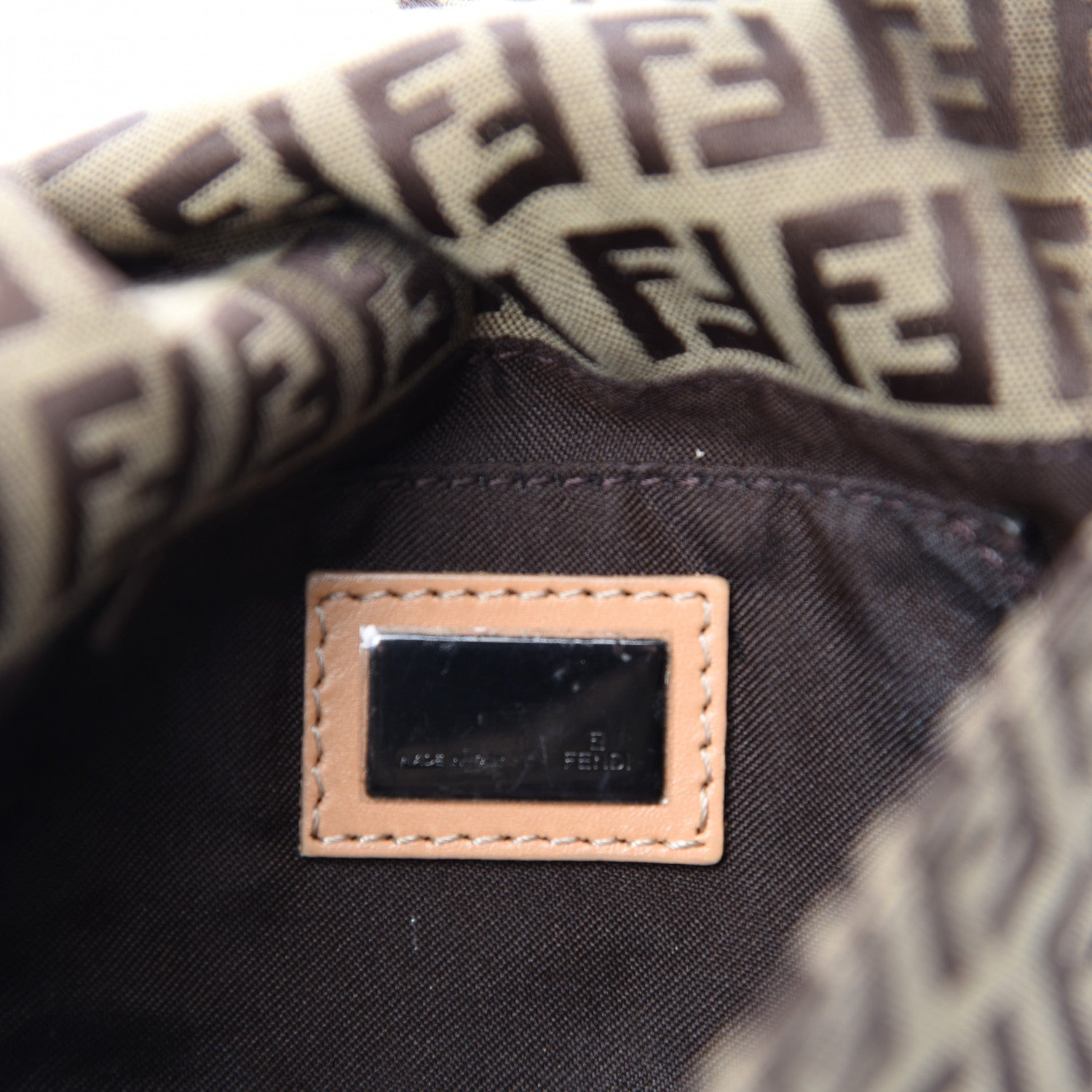 Fendi Zucchino Baguette Beige 10 of 11