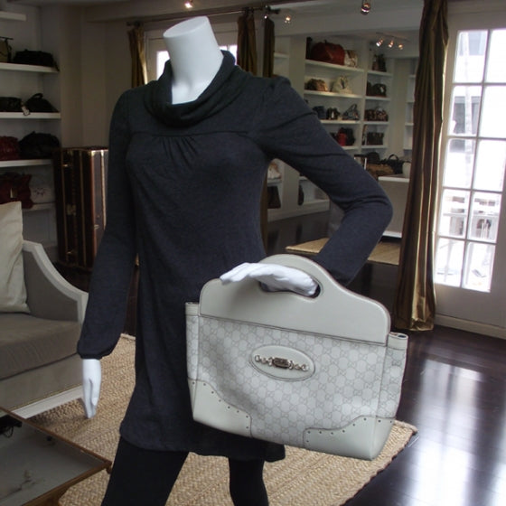 Gucci Guccissima Medium Punch Top Handle Tote 2 of 10