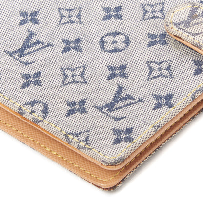 Louis Vuitton Mini Lin Small Ring Agenda Cover Blue 4 of 7