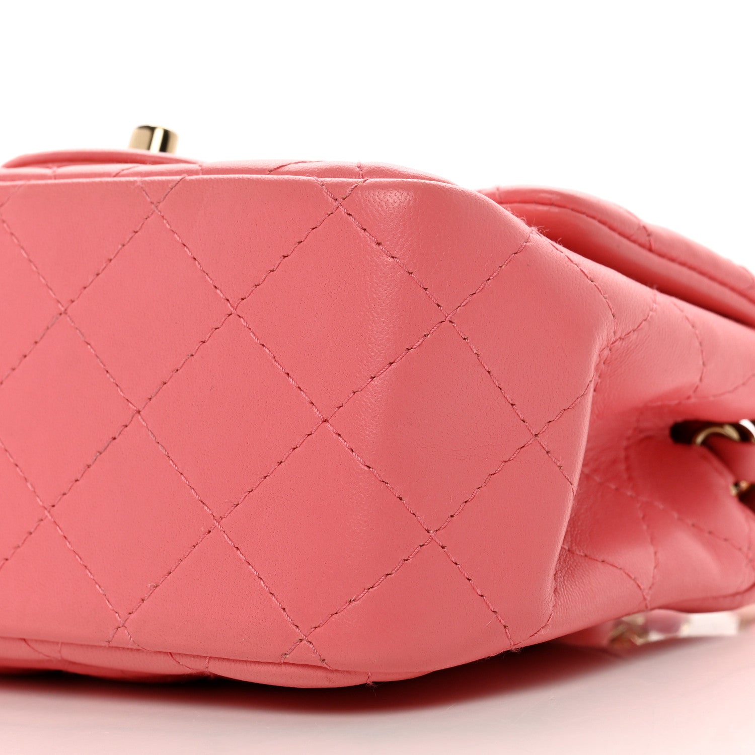 Chanel Lambskin Quilted Mini Square Flap Pink 10 of 12