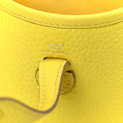 Hermes Taurillon Clemence Evelyne TPM Lime 6 of 11