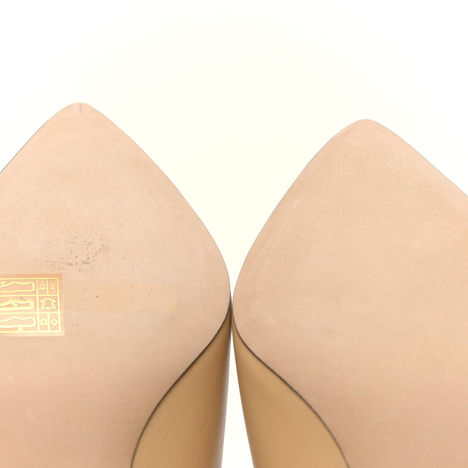 Chanel Lambskin Grosgrain Cap Toe CC Pumps 39 Beige Black 6 of 7