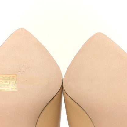 Chanel Lambskin Grosgrain Cap Toe CC Pumps 39 Beige Black 6 of 7
