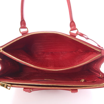 Prada Saffiano Medium Galleria Double Zip Tote Fuoco 6 of 10