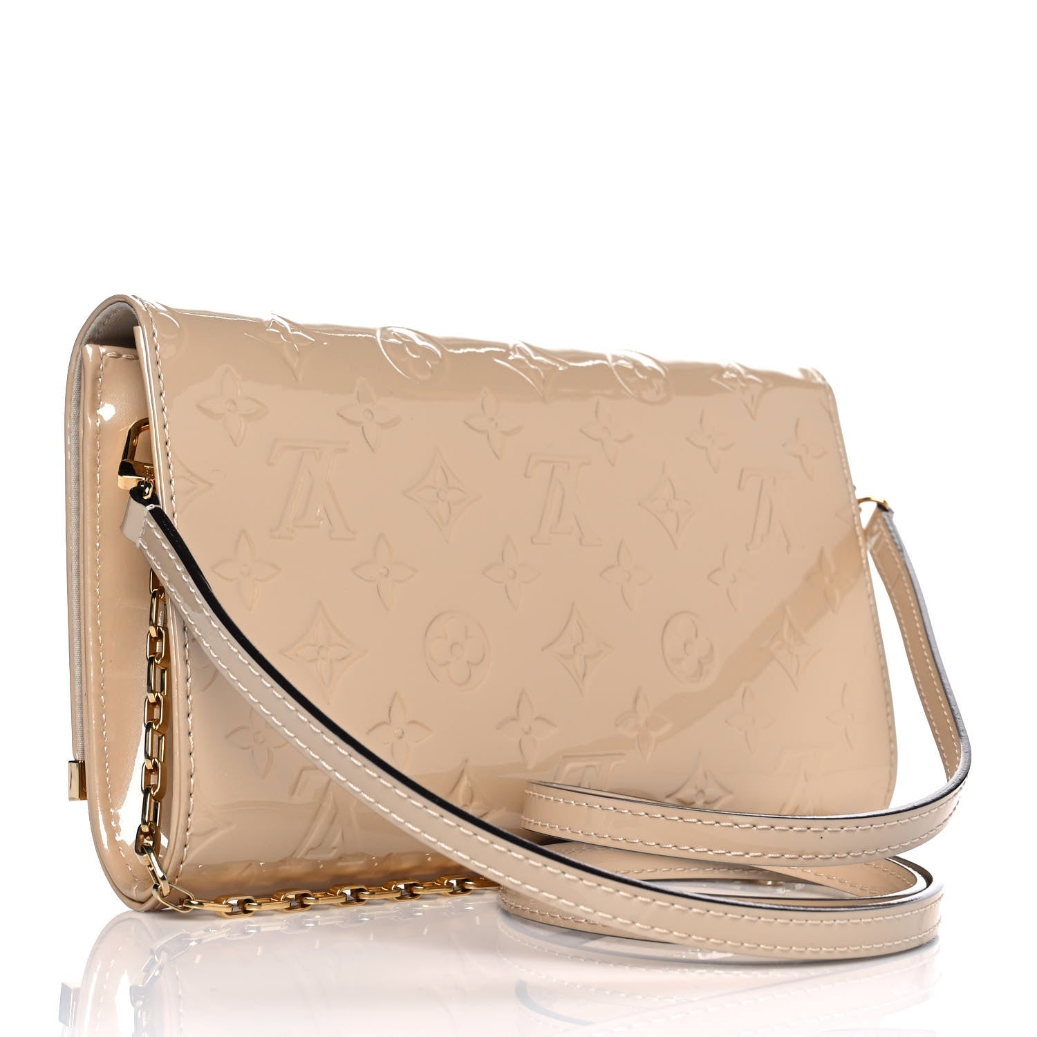 Louis Vuitton Vernis Ana Clutch Dune 3 of 8
