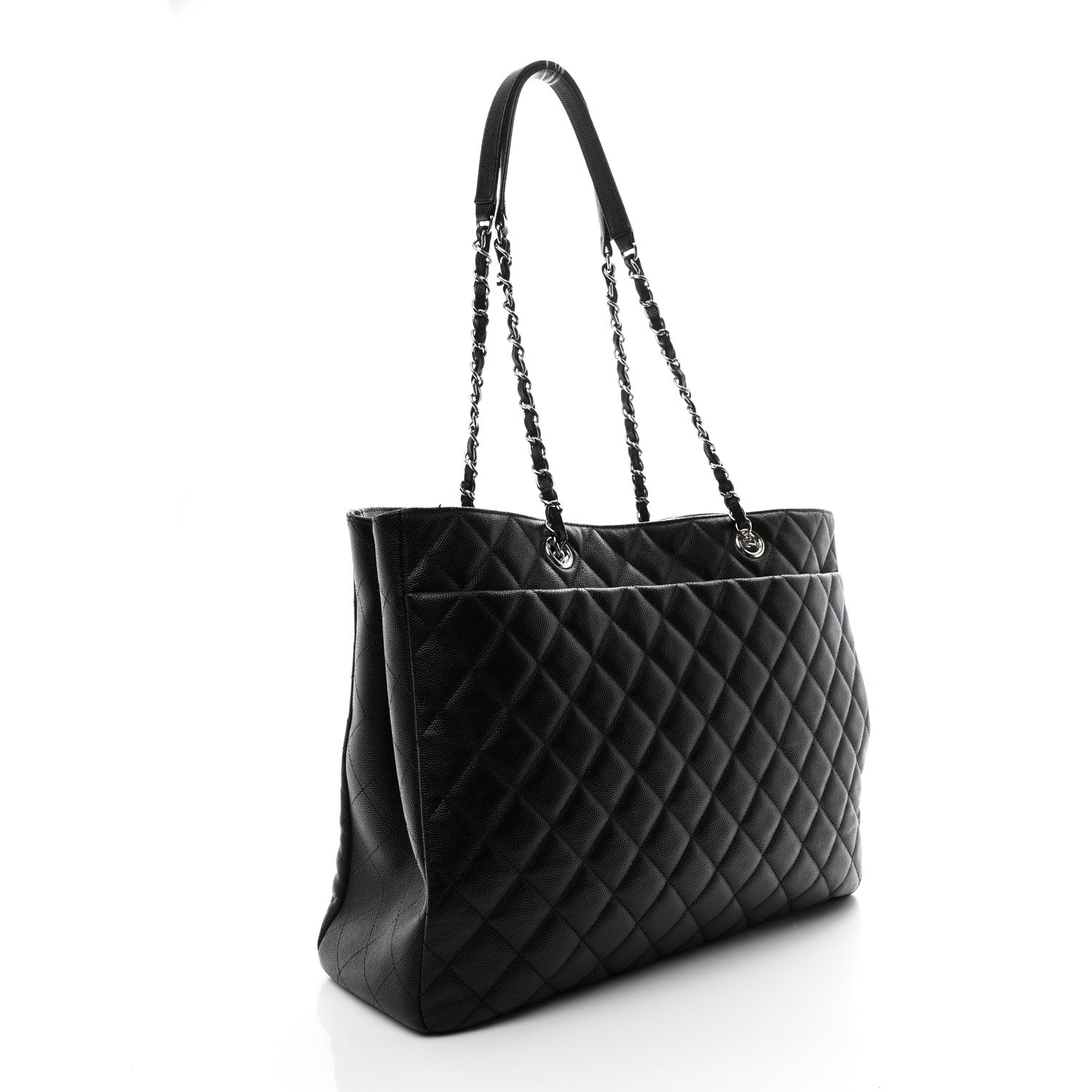 Chanel Caviar Quilted Large Shopping Tote Black 3 of 13