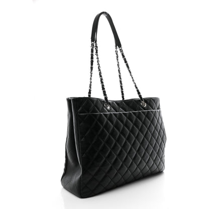 Chanel Caviar Quilted Large Shopping Tote Black 3 of 13