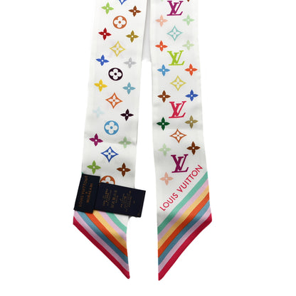 Louis Vuitton LV X TM Silk Monogram Multicolor BB Bandeau White 2 of 3