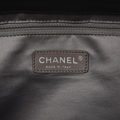 Chanel Calfskin Quilted XXL Travel Flap Bag Black 6 of 10