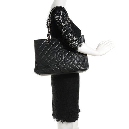 Chanel Caviar Quilted Grand Shopping Tote GST Black 2 of 7