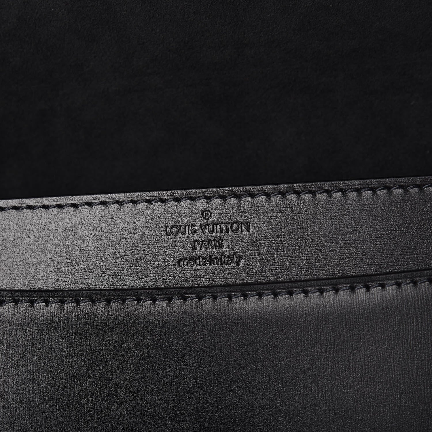 Louis Vuitton Calfskin Swarovski Louise EW Clutch Black 6 of 8