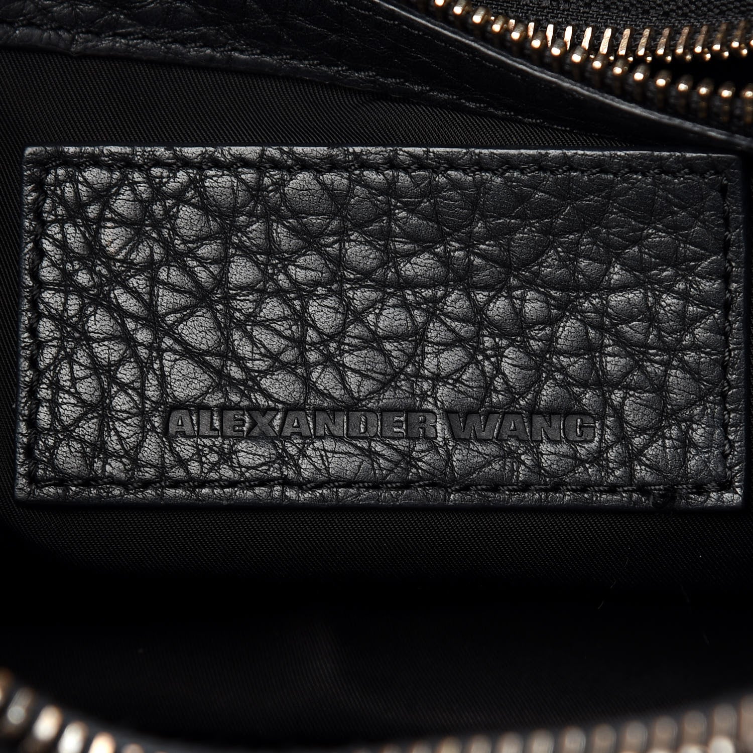 Alexander Wang Soft Pebbled Lambskin Rockie Black Pale Gold Hardware 6 of 10