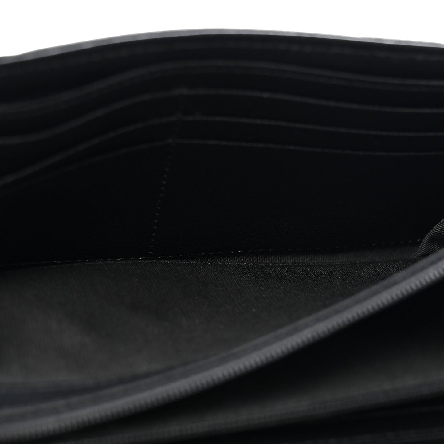 Shiny Goatskin Quilted Chanel 19 Flap Wallet Black