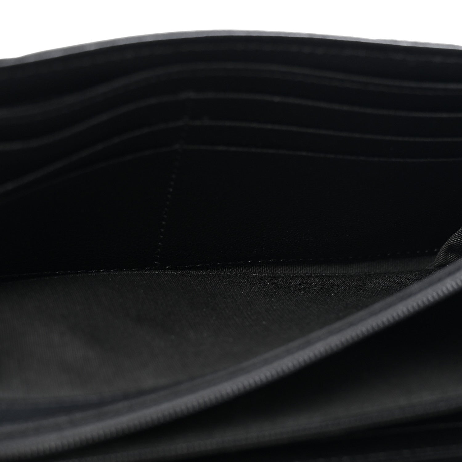 Chanel Shiny Goatskin Quilted Chanel 19 Flap Wallet Black 5 of 9
