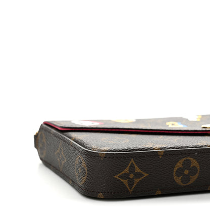 Louis Vuitton Monogram LV Love Lock Pochette Felicie Chain Wallet 10 of 12