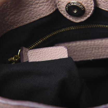 Burberry Grainy Calfskin House Check Small Banner Tote Pale Orchid 7 of 10