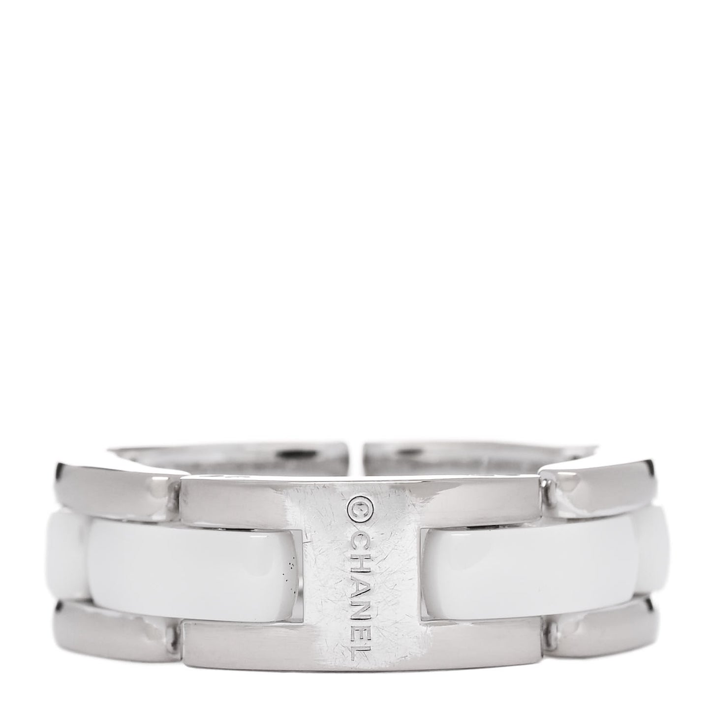 18K White Gold Ceramic Small Ultra Ring 48 4.5