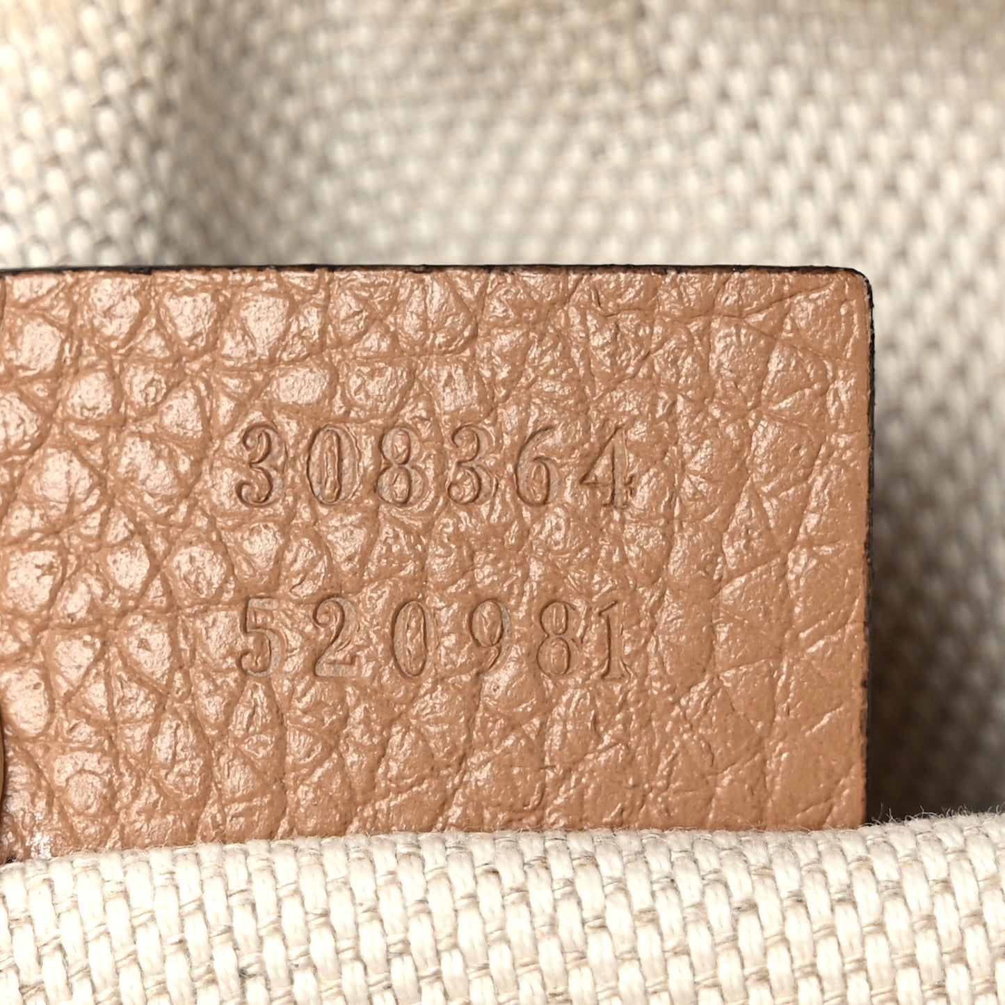Pebbled Calfskin Small Soho Disco Bag Camelia