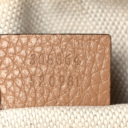 Gucci Pebbled Calfskin Small Soho Disco Bag Camelia 7 of 10