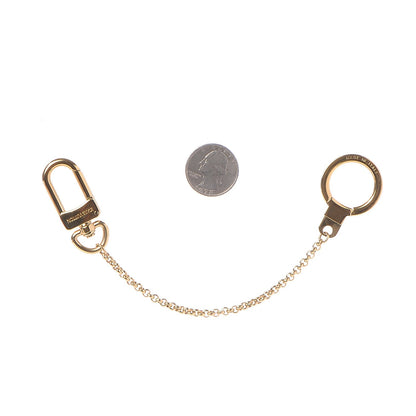 Louis Vuitton Metal Pochette Extender Key Ring Chain Gold 2 of 4