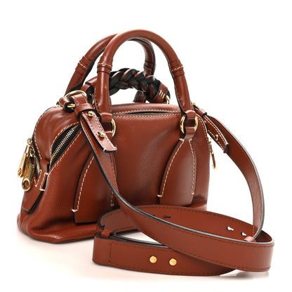 Chloe Calfskin Small Daria Sepia Brown 3 of 9