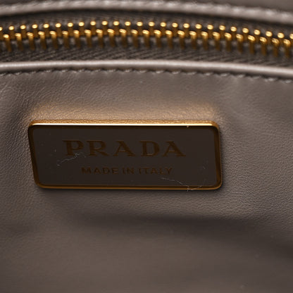 Prada Soft Calfskin Large Aimée Shoulder Bag White 6 of 11