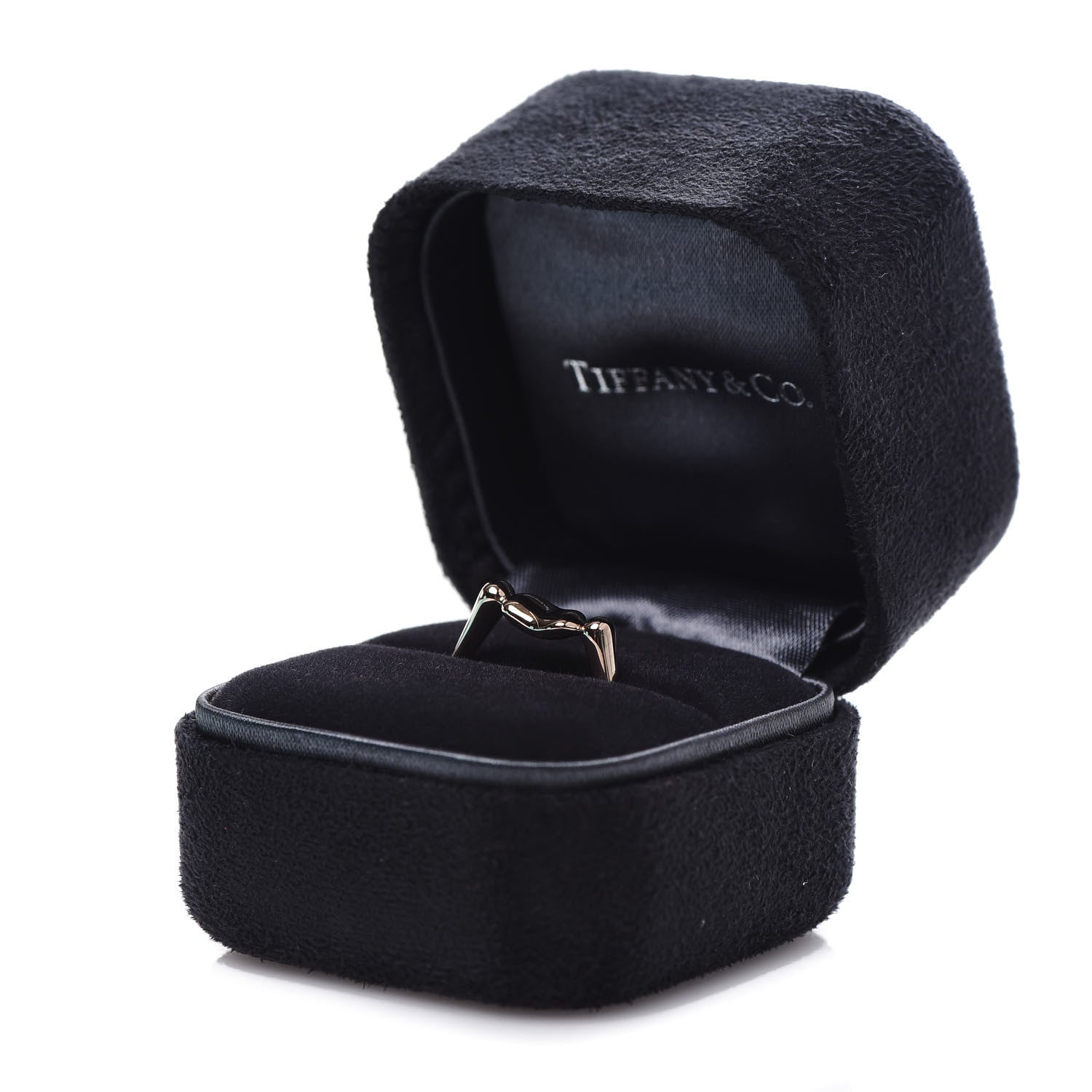 Tiffany 18K Rose Gold Elsa Peretti Bean Ring 52 6 8 of 8