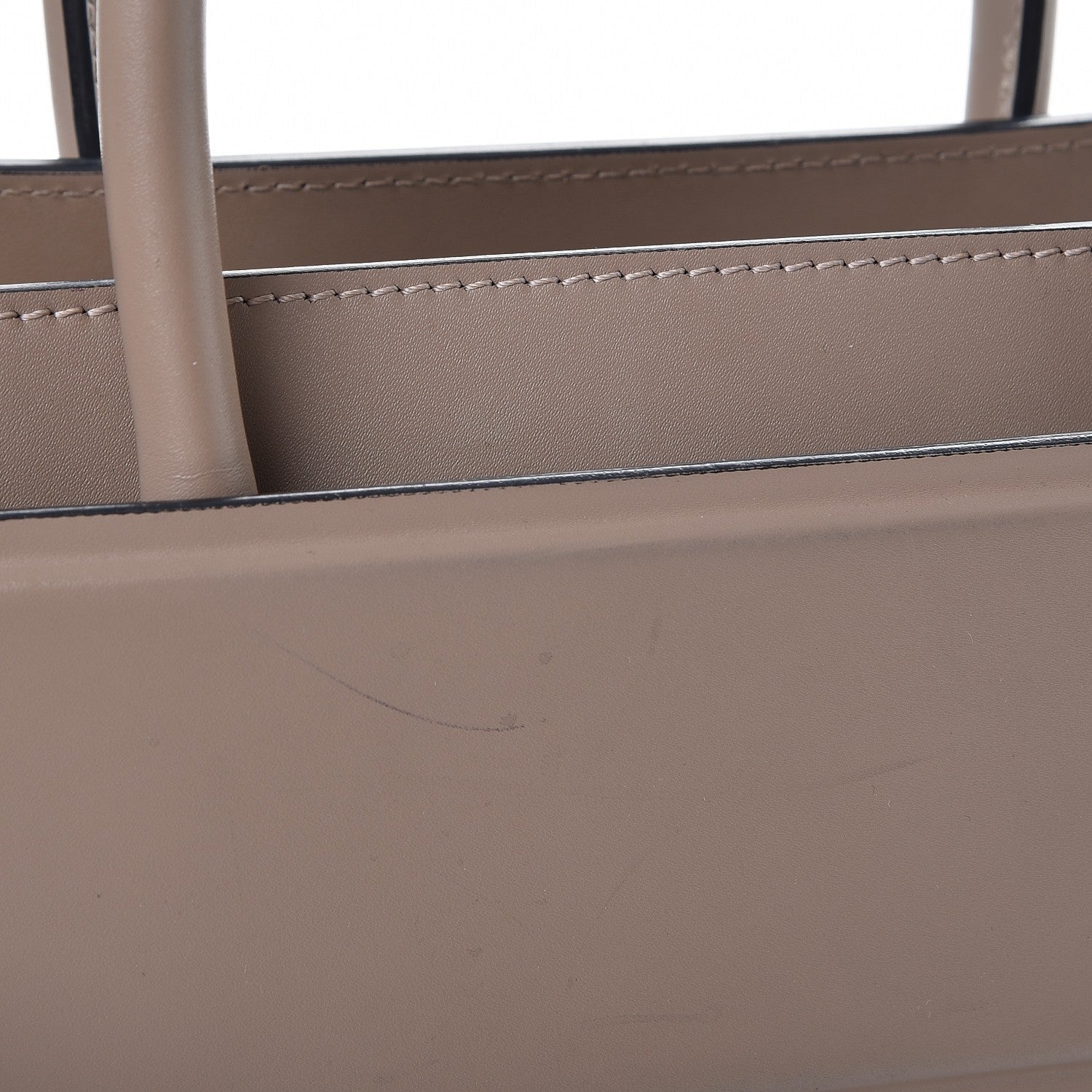 Givenchy Smooth Calfskin Small Horizon Satchel Taupe Grey 9 of 13