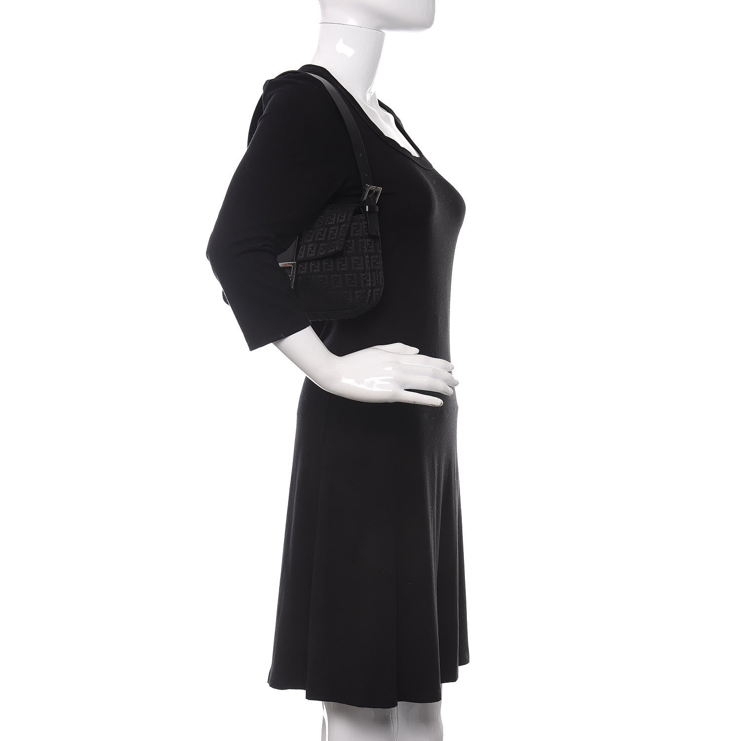 Fendi Zucchino Baguette Black 2 of 9