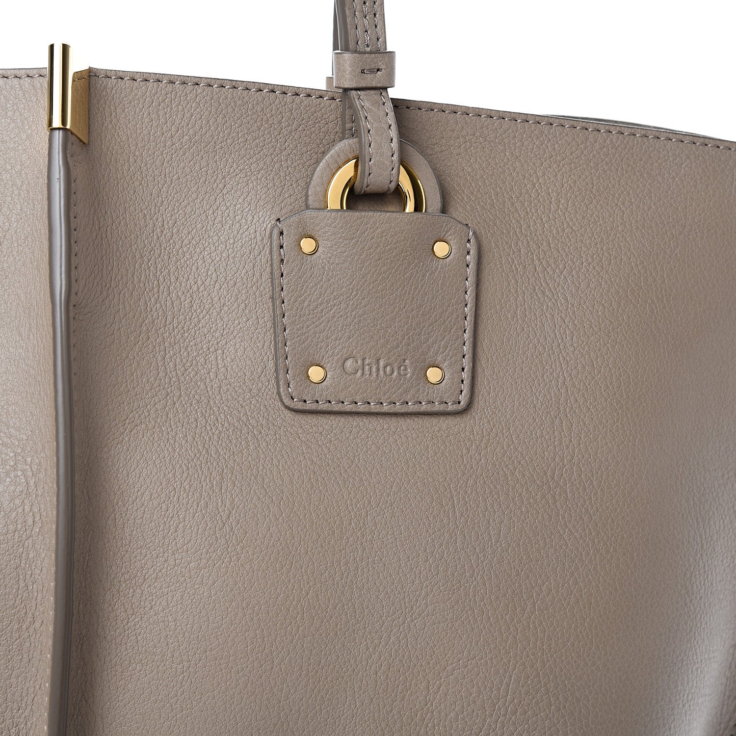 Chloe Smooth Calfskin Medium Vick Tote Motty Grey 9 of 11