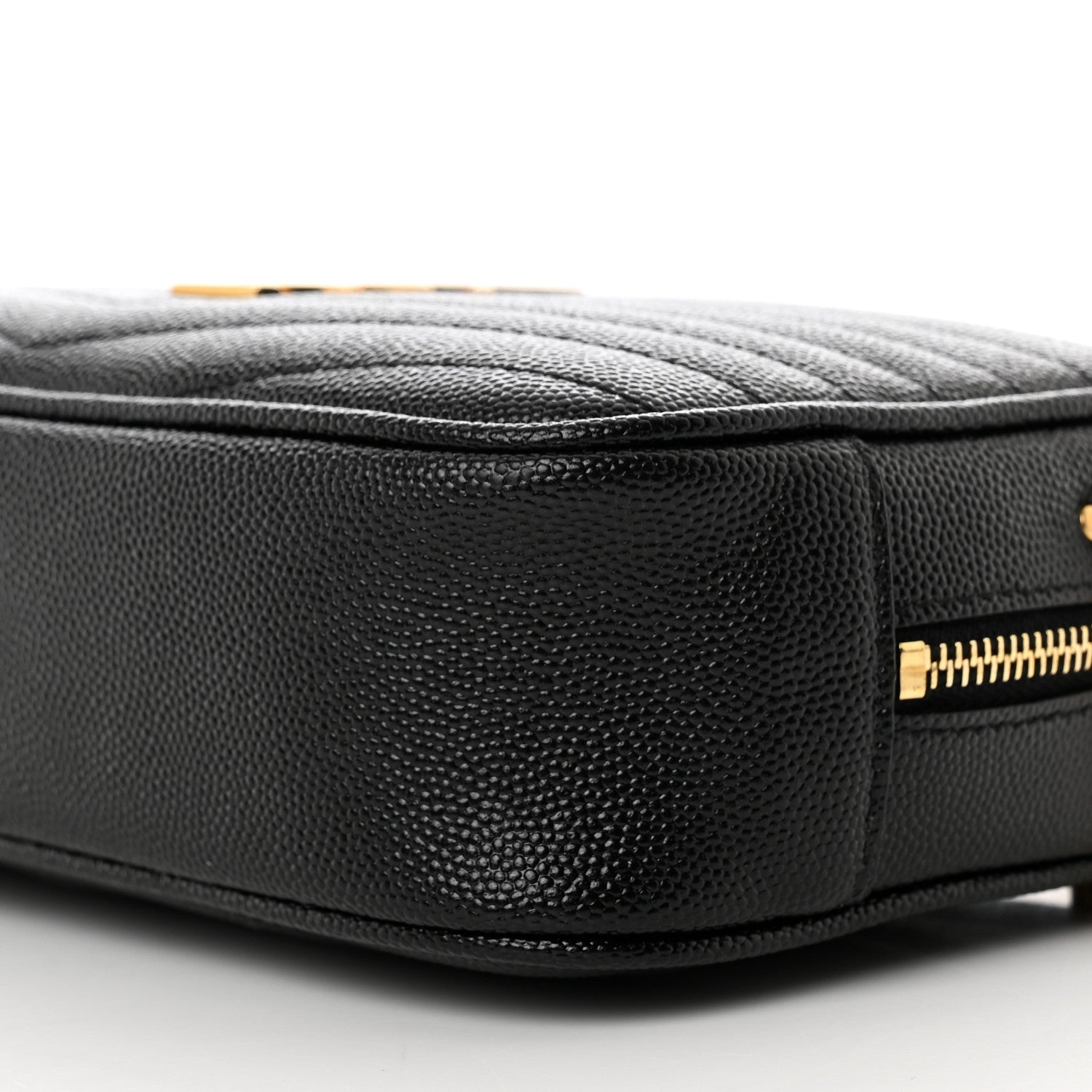 Saint Laurent Grain De Poudre Matelasse Monogram Mini Lou Camera Bag Black 9 of 9