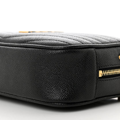 Saint Laurent Grain De Poudre Matelasse Monogram Mini Lou Camera Bag Black 9 of 9