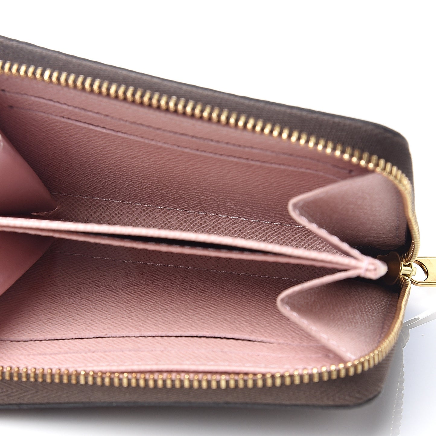 Damier Ebene Zippy Coin Purse Rose Ballerine