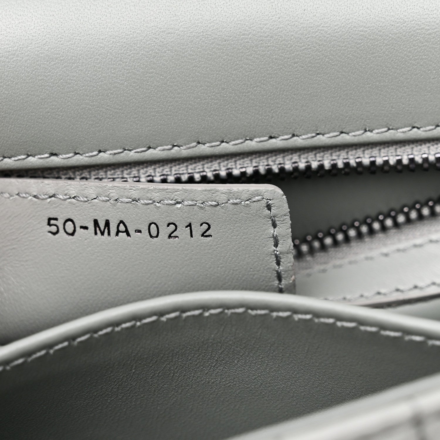 Christian Dior Calfskin Macrocannage Medium Caro Bag Iron Grey 7 of 10